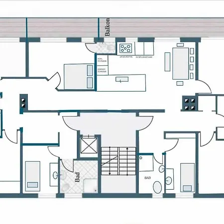 Appartamento Bahnhofsnahe 9 200qm Ps5 Fuer Familien & Firmen Landshut